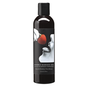 Strawberry Edible Massage Oil -- 8 oz