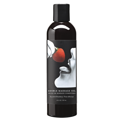 Strawberry Edible Massage Oil -- 8 oz