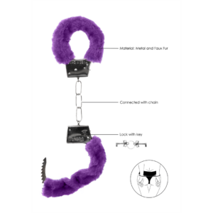 Beginner's Handcuffs Purple Furry (61gram)