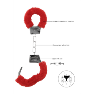 Beginner's Handcuffs Red Furry (61gram)