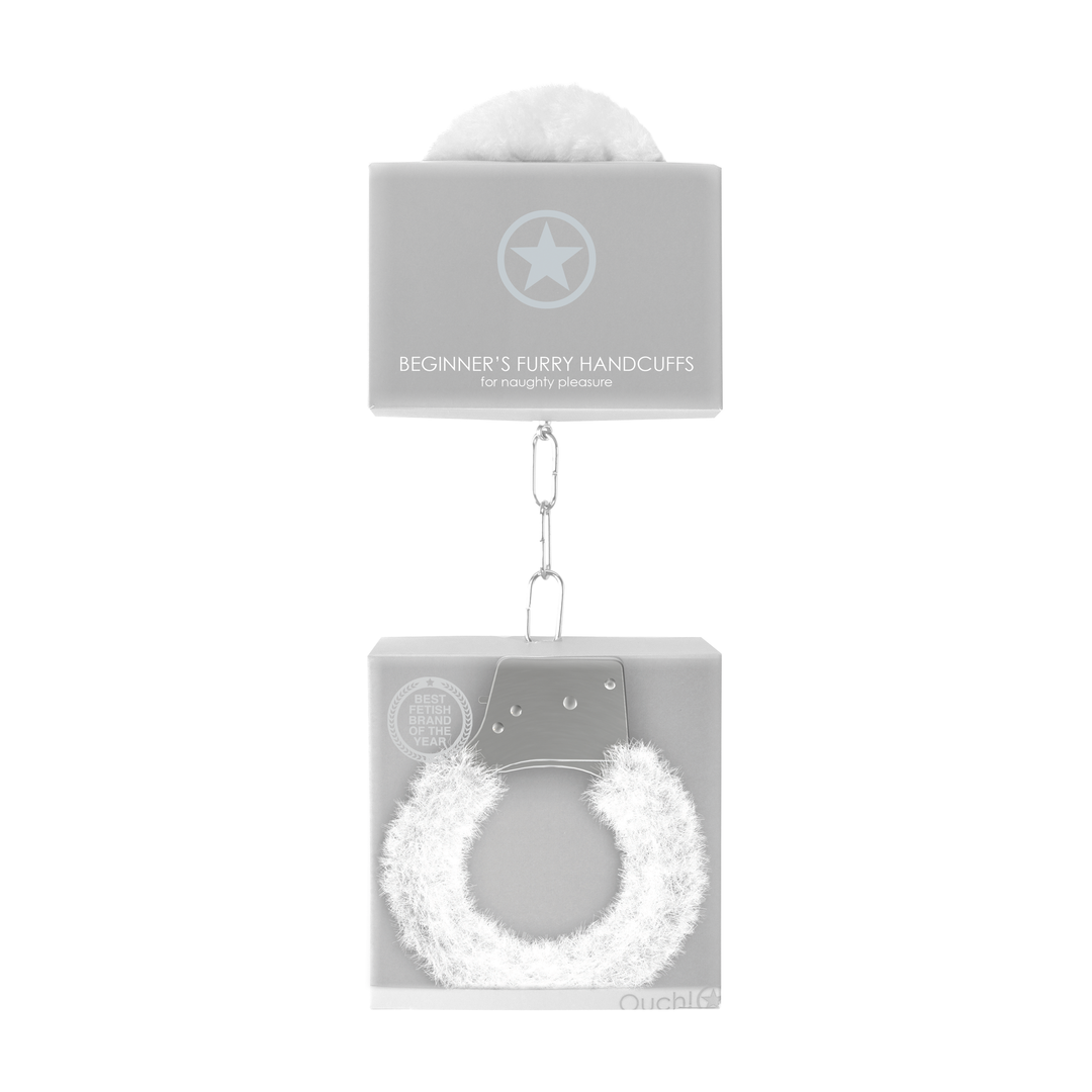 Beginner's Handcuffs White Furry (61gram)