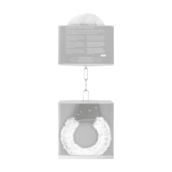 Beginner's Handcuffs White Furry (61gram)