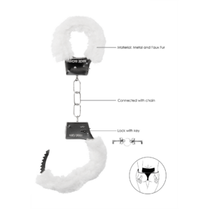 Beginner's Handcuffs White Furry (61gram)