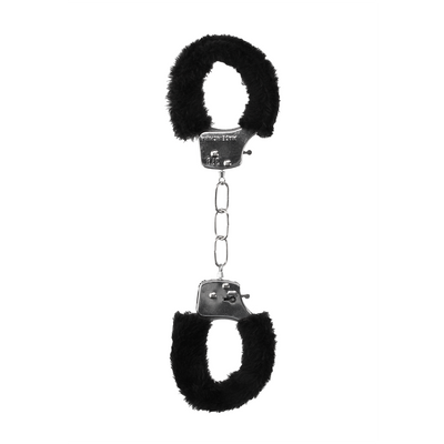 Pleasure Handcuffs Black Furry (87gram)