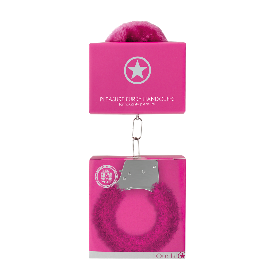 Pleasure Handcuffs Pink Furry (87gram)