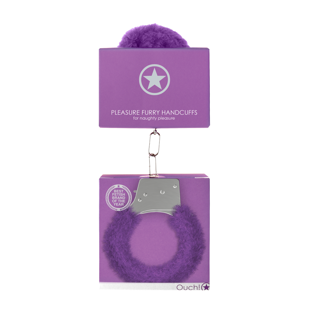 Pleasure Handcuffs Purple Furry (87gram)