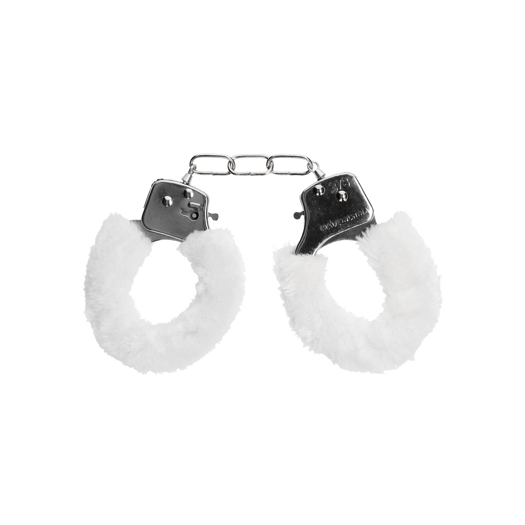 Pleasure Handcuffs White Furry (87gram)