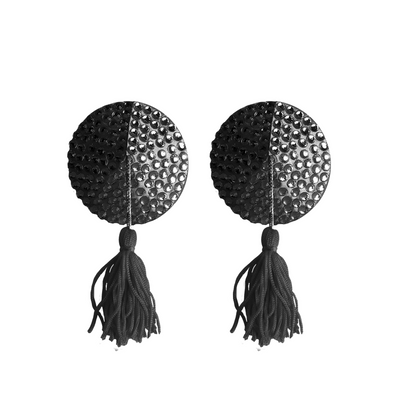 Nipple Tassels Round Black