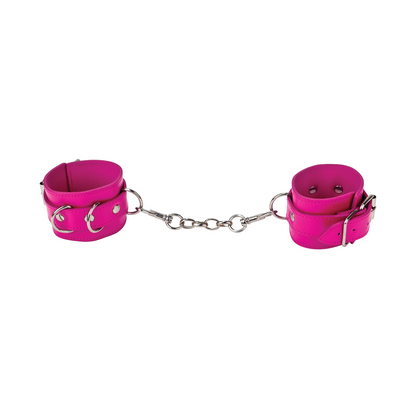 Leather Cuffs Pink