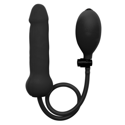 Inflatable Silicone Dong - Black