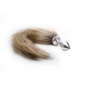 Fox Tail Buttplug - Silver