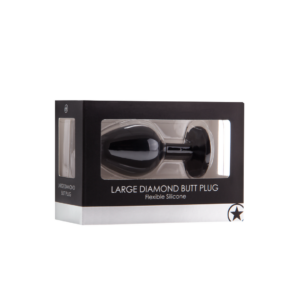 Diamond Butt Plug - Black - Large