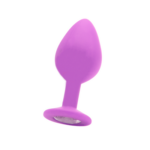 Diamond Butt Plug - Purple - Large