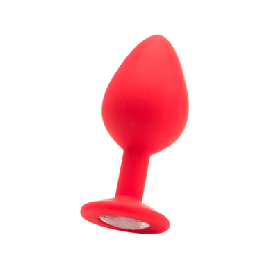 Diamond Butt Plug - Red - Large