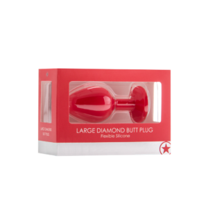 Diamond Butt Plug - Red - Large