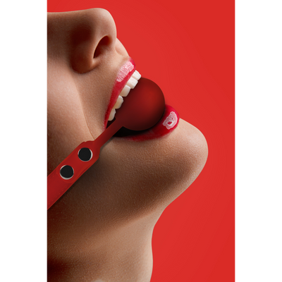 Ouch! - Silicone Ball Gag - Red