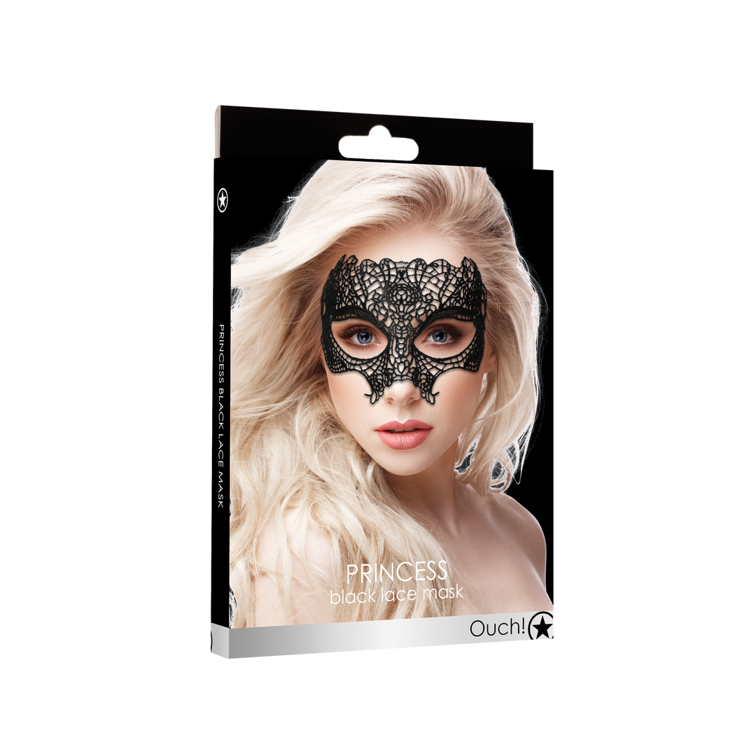 Ouch! - Princess Black Lace Mask  - Black