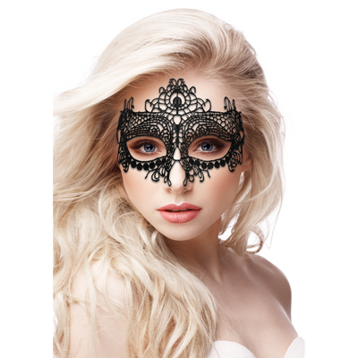 Ouch! - Queen Black Lace Mask  - Black