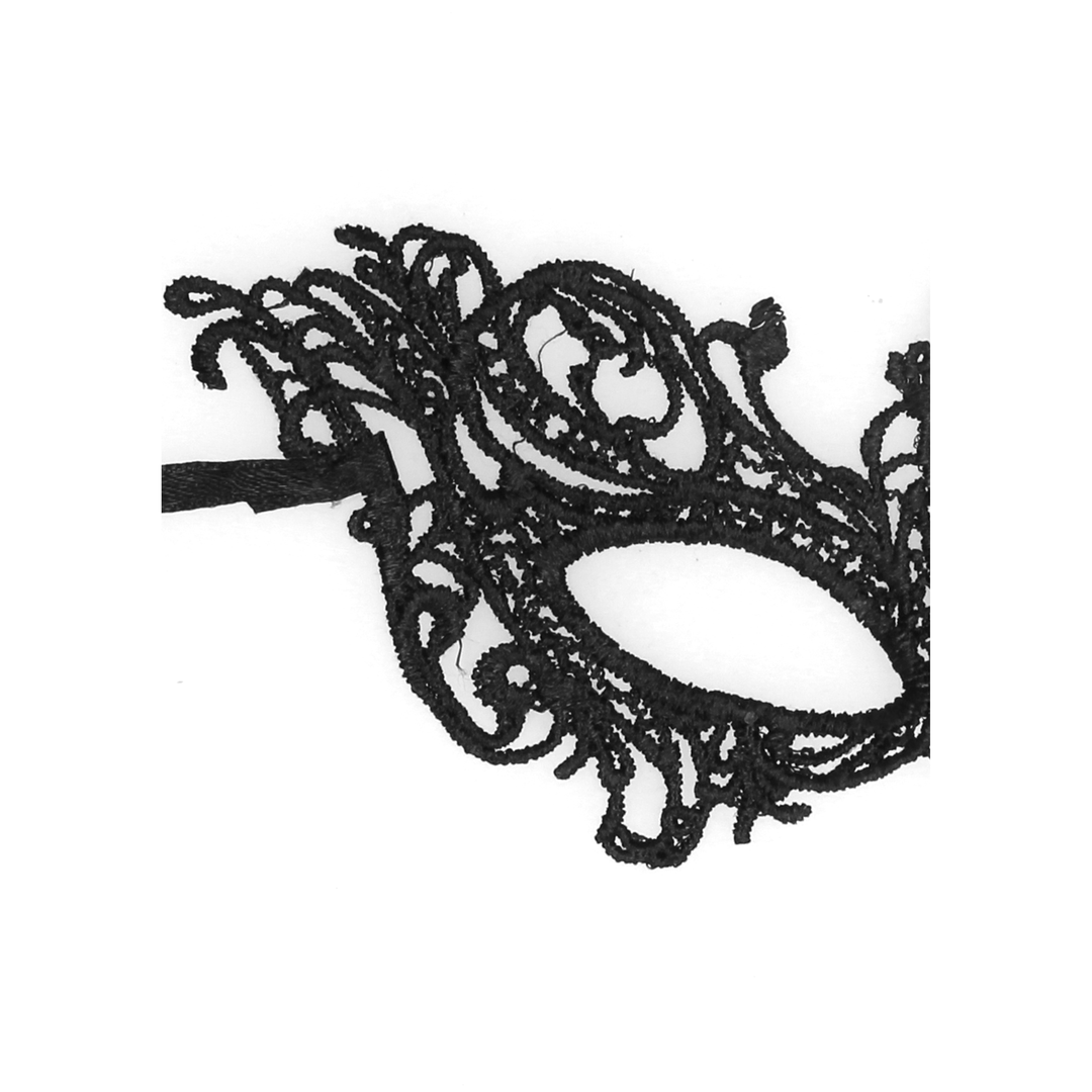 Ouch! - Royal Black Lace Mask  - Black