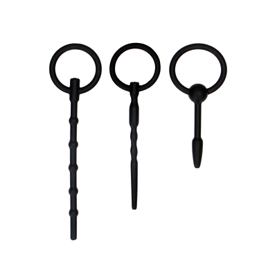 Ouch! - Urethral Sounding Plug Set - Black