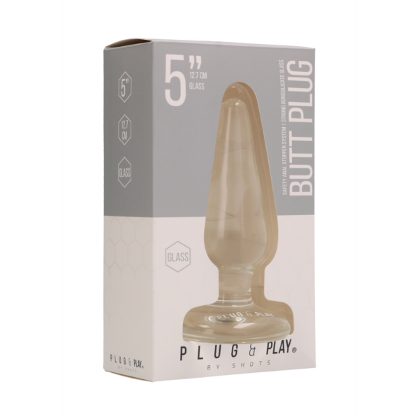 Butt Plug - Basic - 5 Inch - Glass