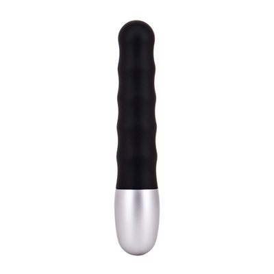 Discretion Ribbed Mini Vibrator - Black