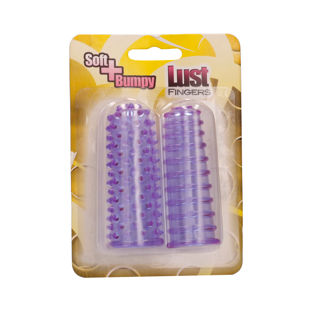 Lust Finger - Soft and Bumpy Sleeves - Purple