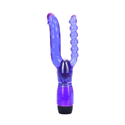 Double Penetrating Vibrator - Purple