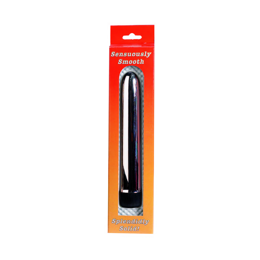 Sensuously Smooth Vibrator - 17cm - Silver