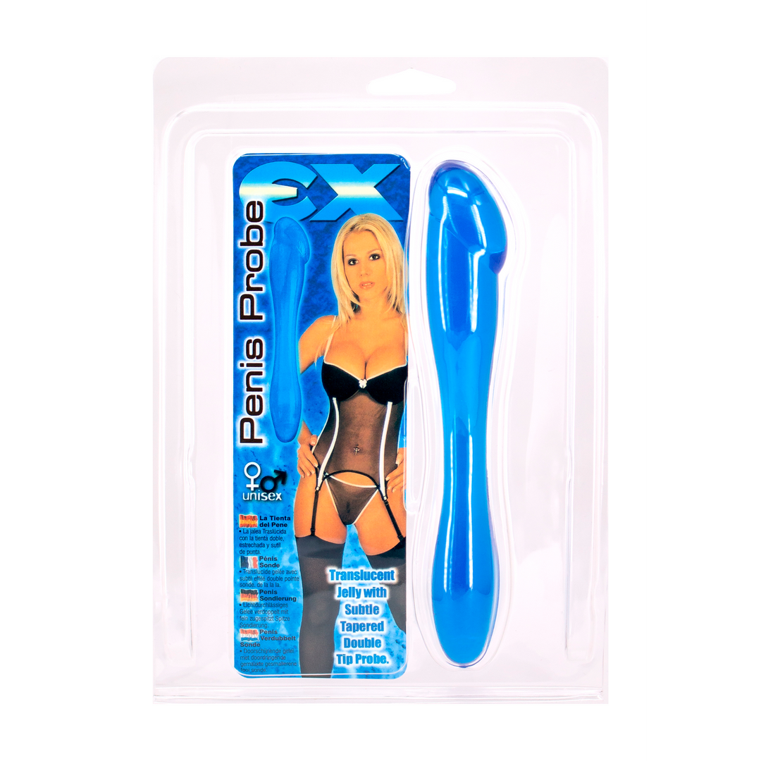 Penis Probe Dildo - Blue