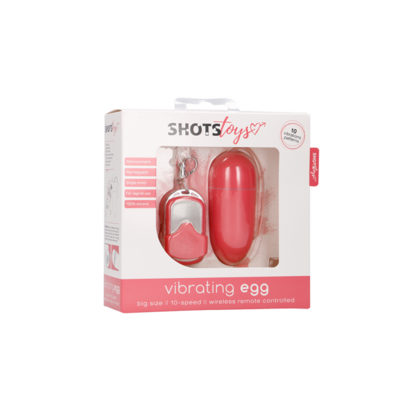 10 Speed Remote Vibrating Egg Pink BIG