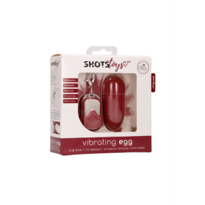 10 Speed Remote Vibrating Egg Red Big