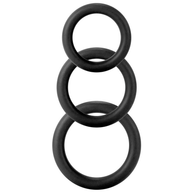 Twiddle Rings 3 Sizes Black