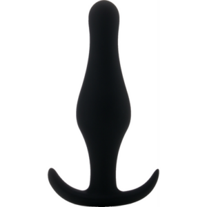 Butt Plug with Handle - Black - Medium