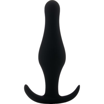 Butt Plug with Handle - Black - Medium