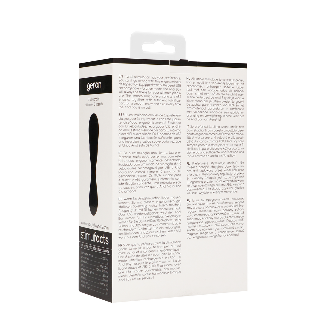 Simplicity - GERON Anal vibrator - Black