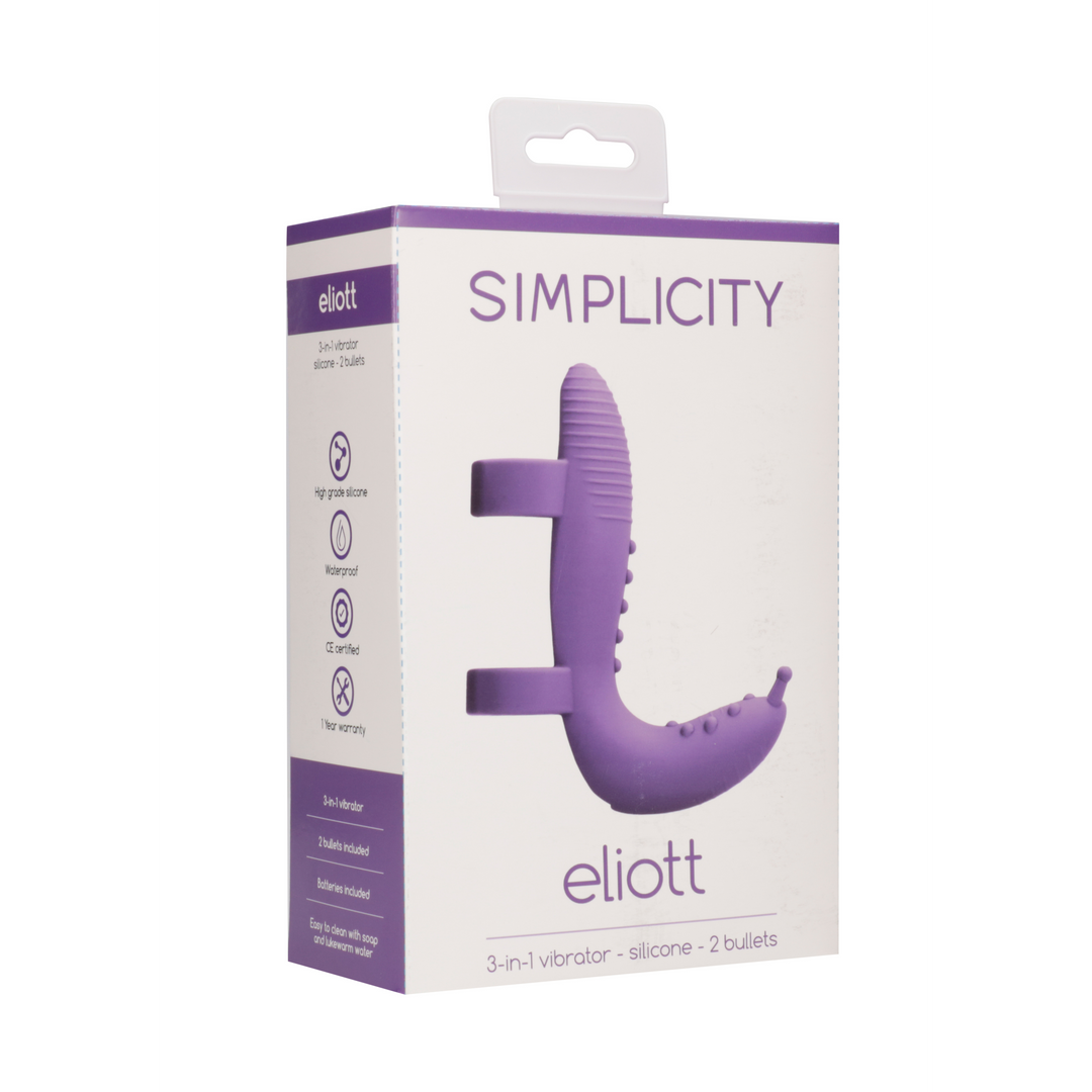 Simplicity - Vibrator Extension Set - Eliott - Purple