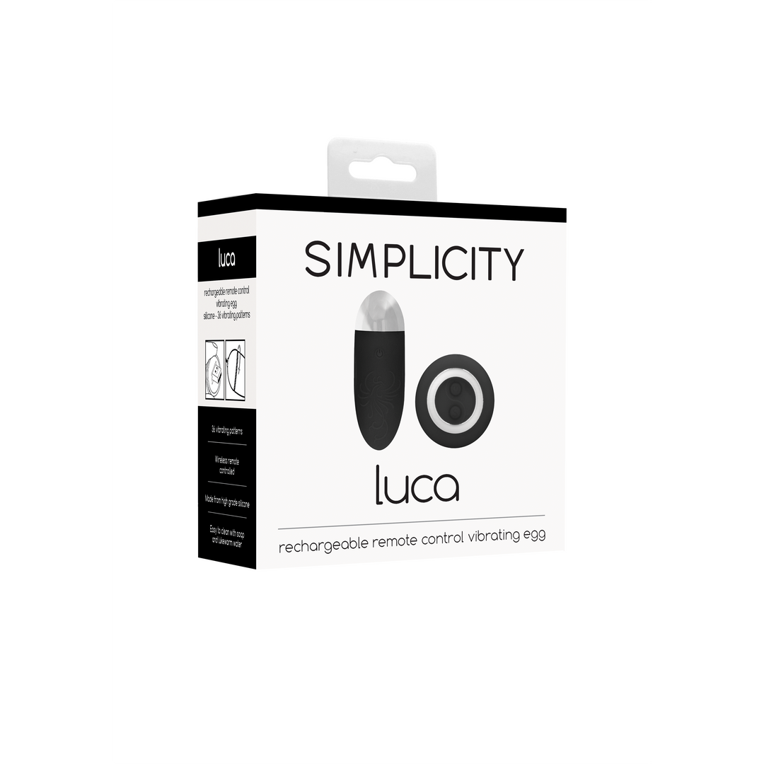 Simplicity - Luca - Rechargeable Remote Control Vibrating Eg