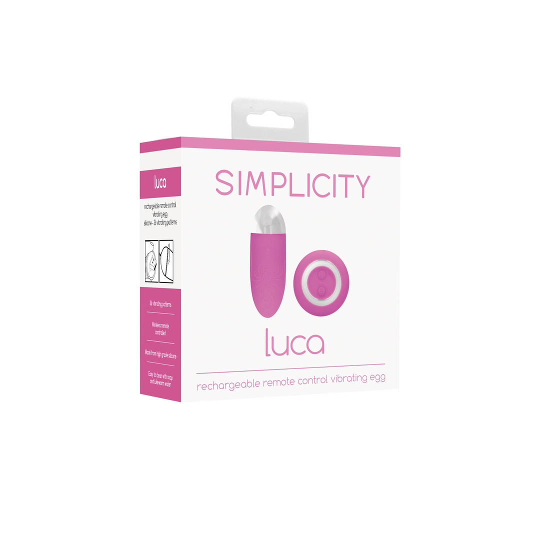 Luca - Rechargeable Remote Control Vibrating Egg - Pink