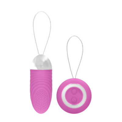 Ethan - Rechargeable Remote Control Vibrating Egg - Pink