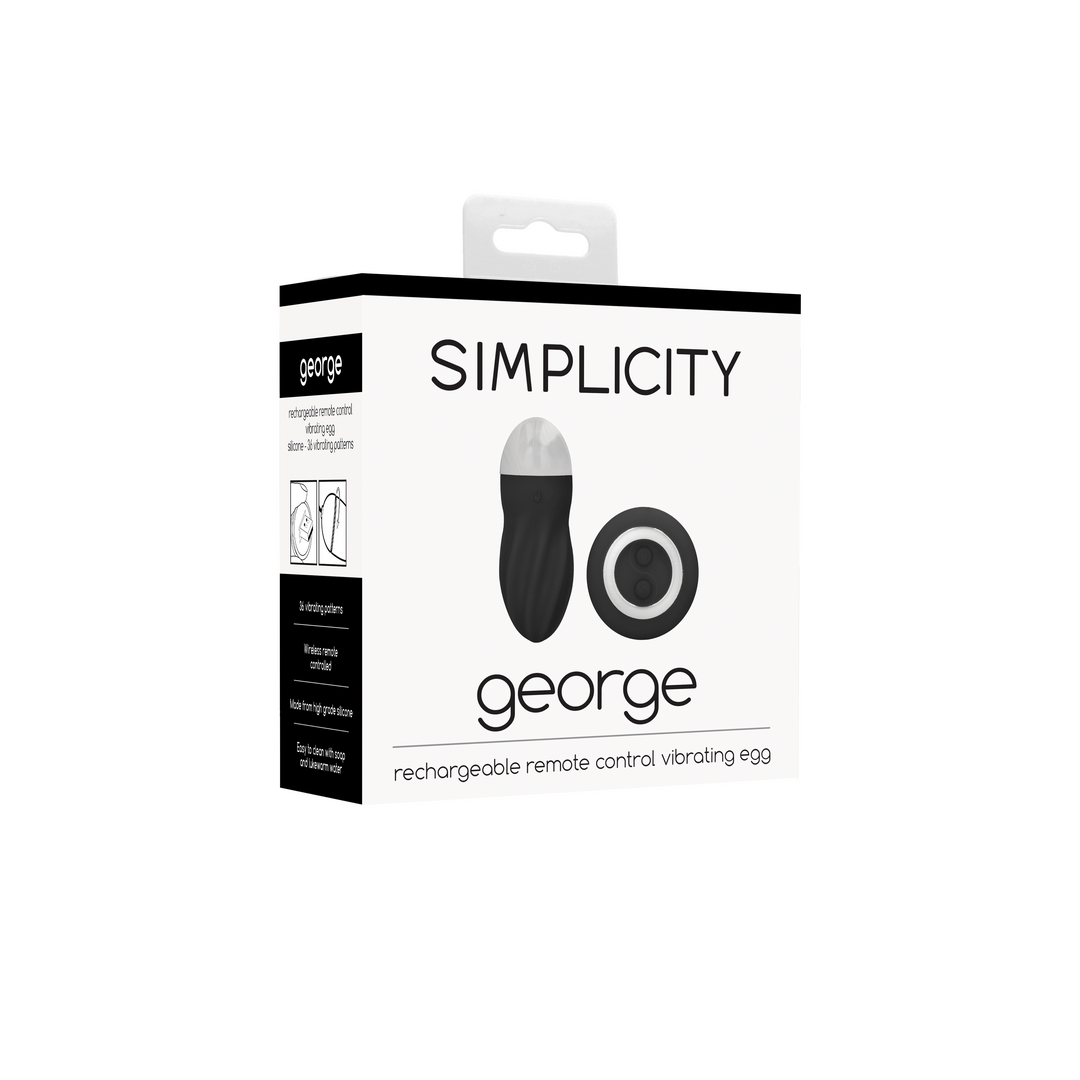 Simplicity - George - Rechargeable Remote Control Vibrating