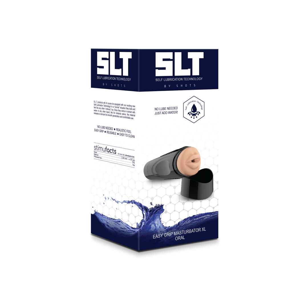 SLT - Self Lubrication Easy Grip Masturbator XL Oral - Flesh