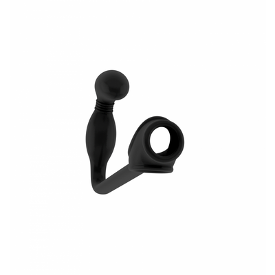 Sono - No.2 - Butt Plug with Cockring - Black