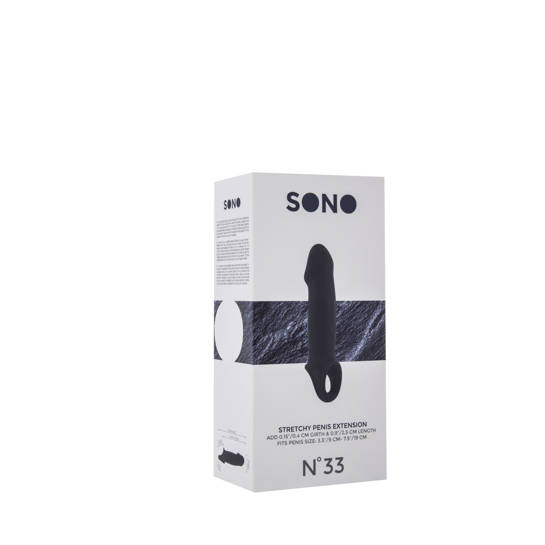 Sono - No.33 - Stretchy Penis Extension - Black