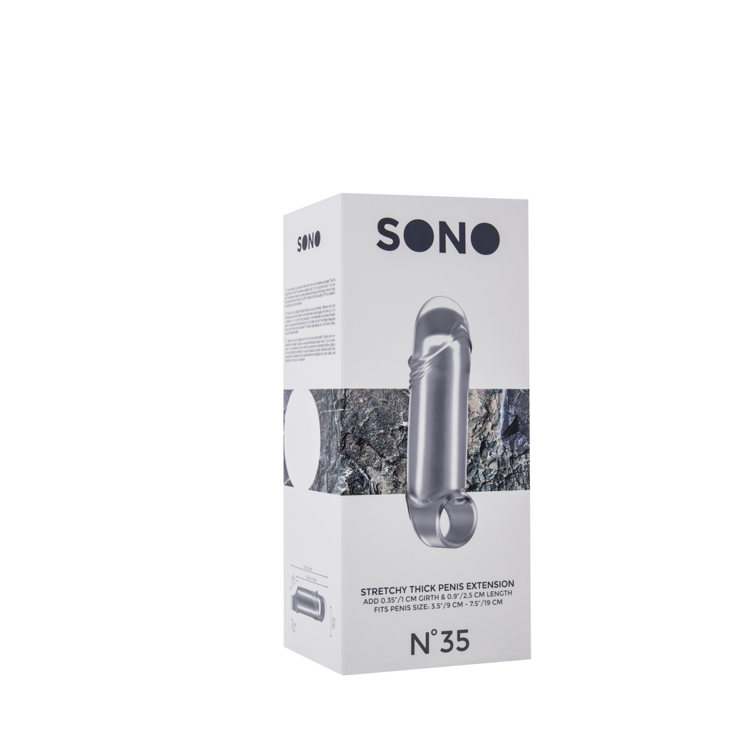 Sono - No.35 - Stretchy Thick Penis Extension - Translucent