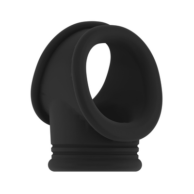 Sono - No.48 - Cock Ring with Ball Strap - Black