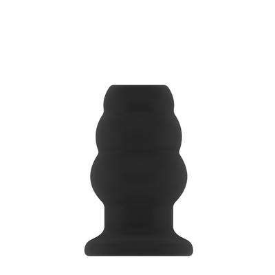 Sono - No.49 - Small Hollow Tunnel Butt Plug - 3 Inch - Blac