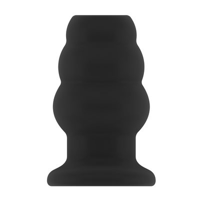 Sono - No.51 - Large Hollow Tunnel Butt Plug - 5 Inch - Blac