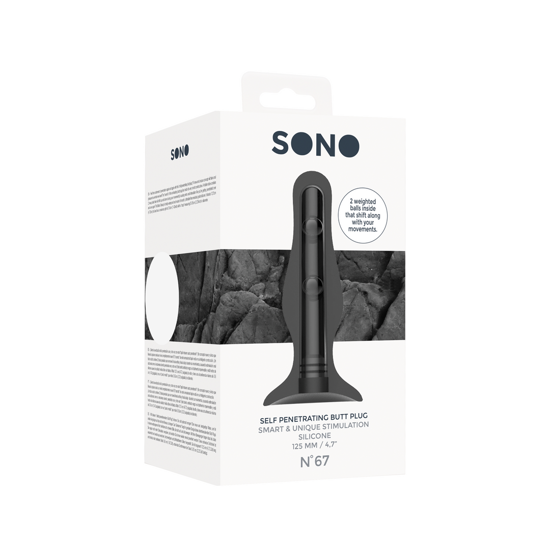 Sono - No. 67 - Self Penetrating Butt Plug - Black