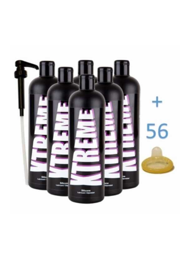 * xtreme® silicone glijmiddel 500ml (6 flessen)